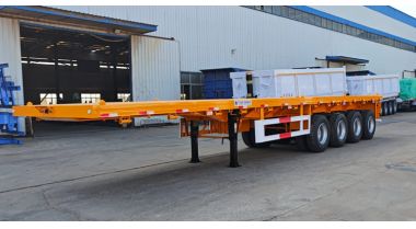 4 Axle Flatbed Semi Trailer will be Sent to Tanzania