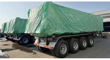 4 Axle Dump Semi Trailer will be sent to Jamaica