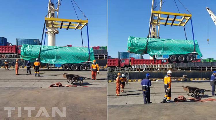 45000 Liters 6 Compartment Fuel Tanker Trailer Ready Ship to Botswana