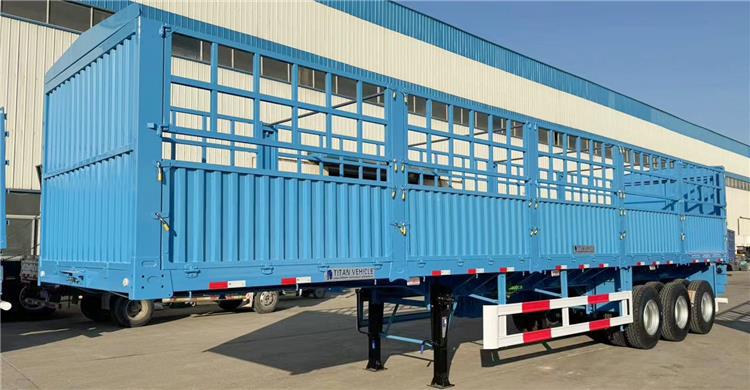 Tri Axle 80 Ton Animal Transport Trailer for Sale In Tanzania