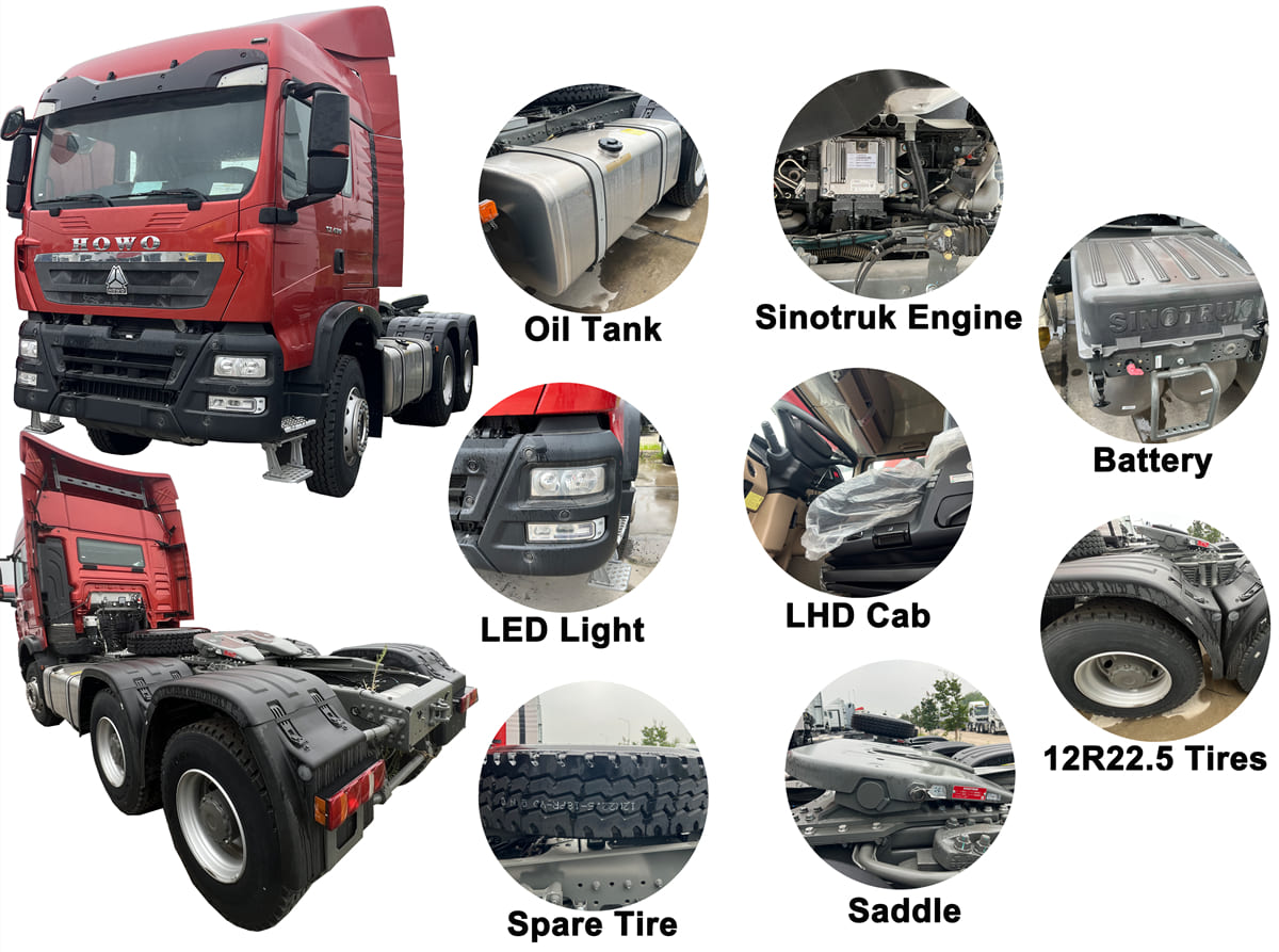 Howo Tractor Head Specifications and Configuration Options