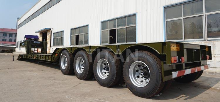 4 Axle 100 Ton Detachable Gooseneck Trailer for Sale in Nigeria