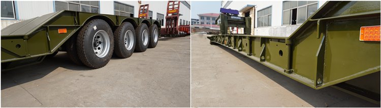 4 Axle 100 Ton Detachable Gooseneck Trailer for Sale in Nigeria