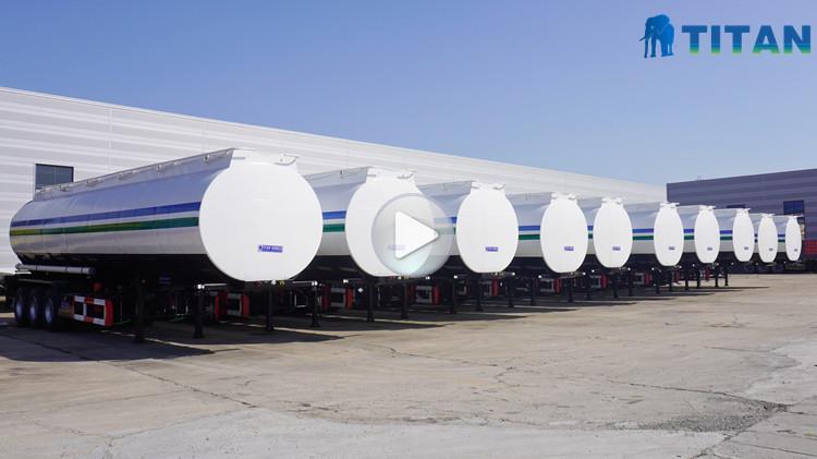 Tri Axle 45000 Liters Fuel Tanker Trailer for Sale In Ghana