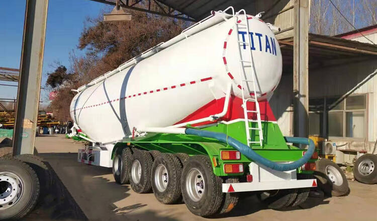 4 Axle 50 Ton Cement Tanker Trailer for Sale In Tanzania