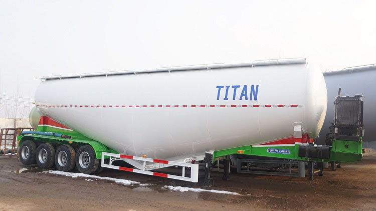 4 Axle 50 Ton Cement Tanker Trailer for Sale In Tanzania