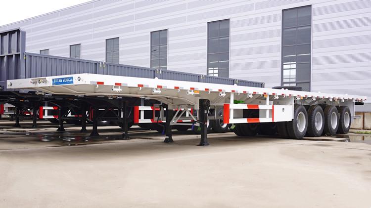 4 Axle 48Ft Flat bed Trailer for Sale In Sudan
