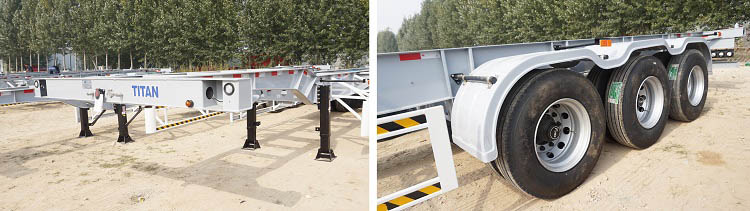 Tri Axle Skeleton Semi Trailer for Sale Price, Specifications, Drawing