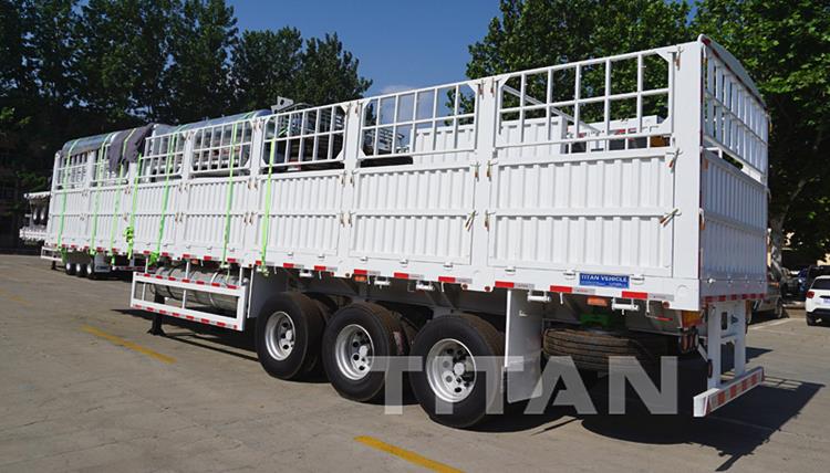 3 Axle Fence Semi Trailer Transport Bulk Cargo for Sale