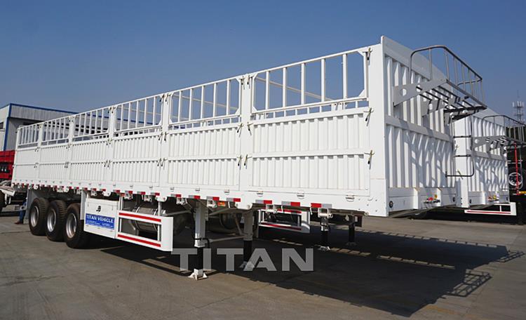 3 Axle Fence Semi Trailer Transport Bulk Cargo for Sale