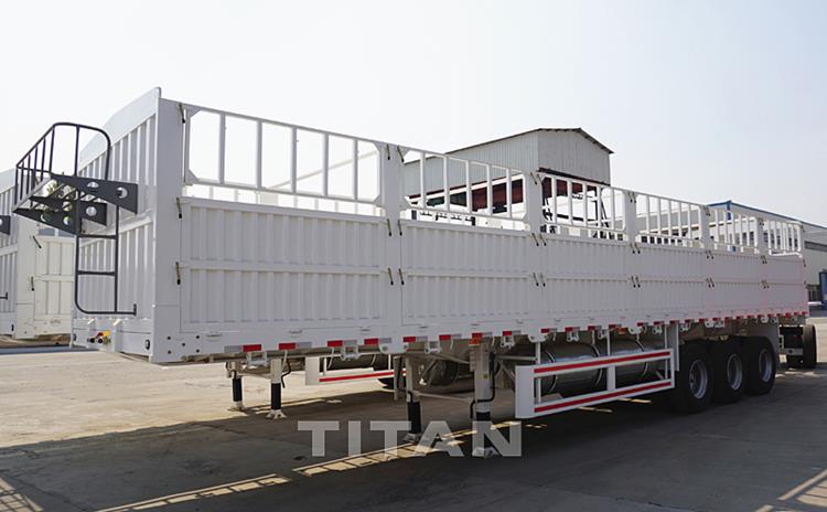 3 Axle Fence Semi Trailer Transport Bulk Cargo for Sale