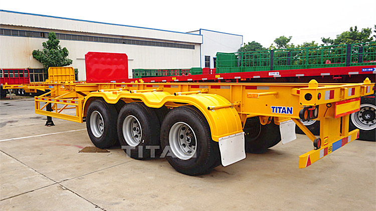 3 Axle 40Ft Container Chassis Trailer for Sale In Senegal