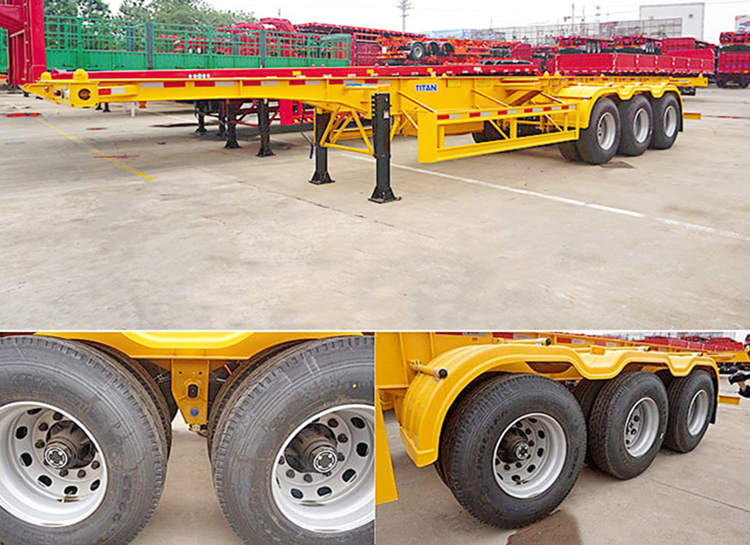 3 Axle 40Ft Container Chassis Trailer for Sale In Senegal