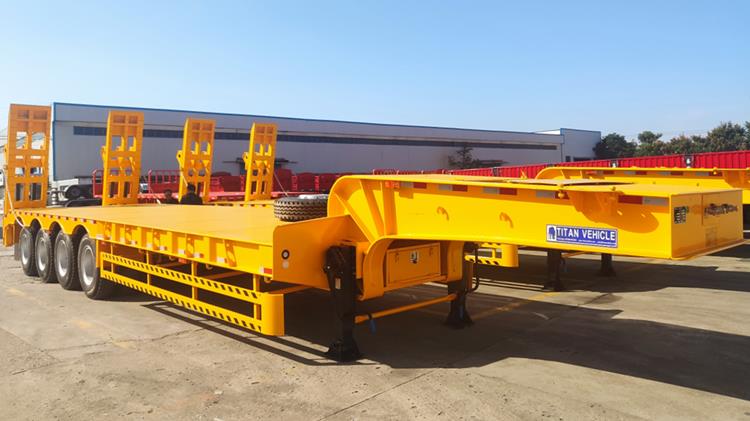 80 Ton Low Bed Truck for Sale Price In Tanzania - TITAN VEHICLE
