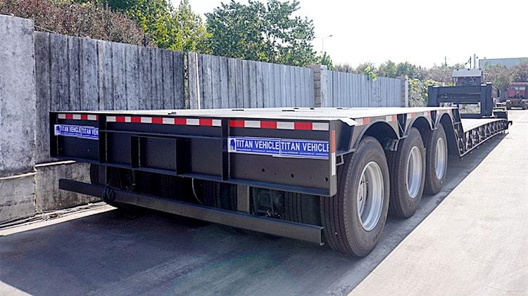 120 Ton Lowbed Trailer with Front Loading for Sale Price, Drawing, Video