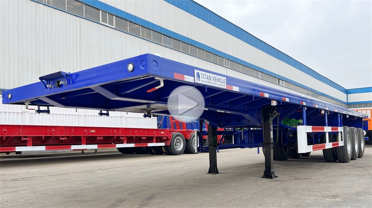 12.5m Tri Axle Flatbed Trailer for Sale In Zimbabwe Harare