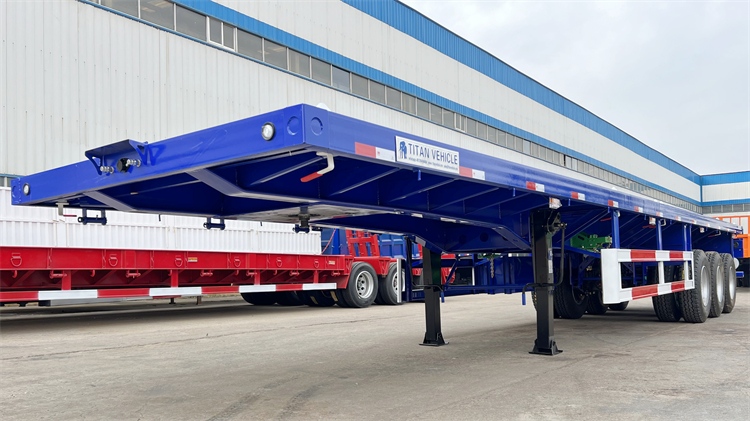 12.5m Tri Axle Flatbed Trailer for Sale In Zimbabwe Harare