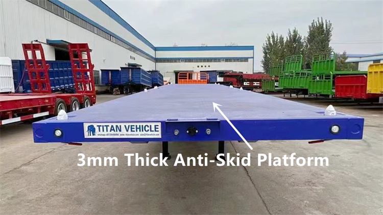 12.5m Tri Axle Flatbed Trailer for Sale In Zimbabwe Harare