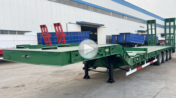 4 Axle 100 Ton Low Loader Trailer for Sale In Dominican