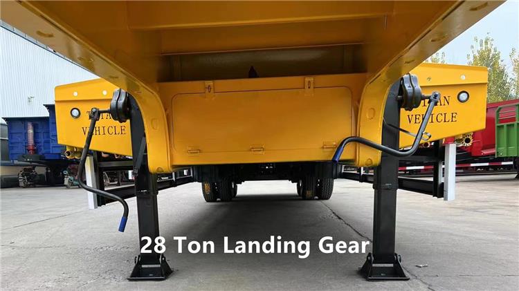 2 Axle Hydraulic Truck Trailer Low Bed Trailer for Sale In Mauritania
