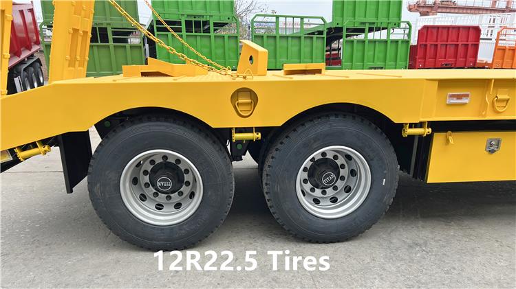 2 Axle Hydraulic Truck Trailer Low Bed Trailer for Sale In Mauritania