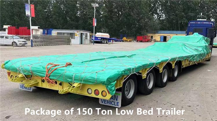 4 Line 8 Axle Excavator Lowbed Transport Trailer for Sale in Philippines