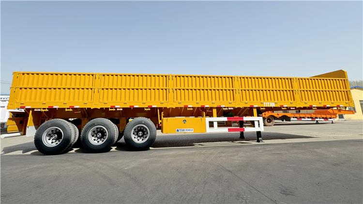 60 Ton Drop Side Wall Semi Trailer for Sale In Zambia