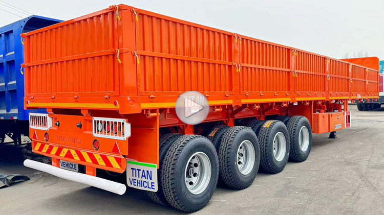 4 Axle Cargo High Side Trailer for Sale Price