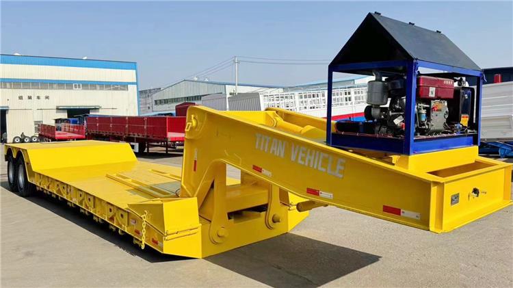 2 Axle 60 Ton Removable Gooseneck Trailer for Sale In Dominican