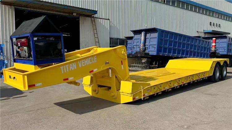 2 Axle 60 Ton Removable Gooseneck Trailer for Sale In Dominican