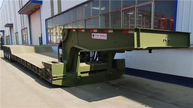 4 Axle 100 Ton Hydraulic Gooseneck Trailer for Sale In Trinidad and Tobago