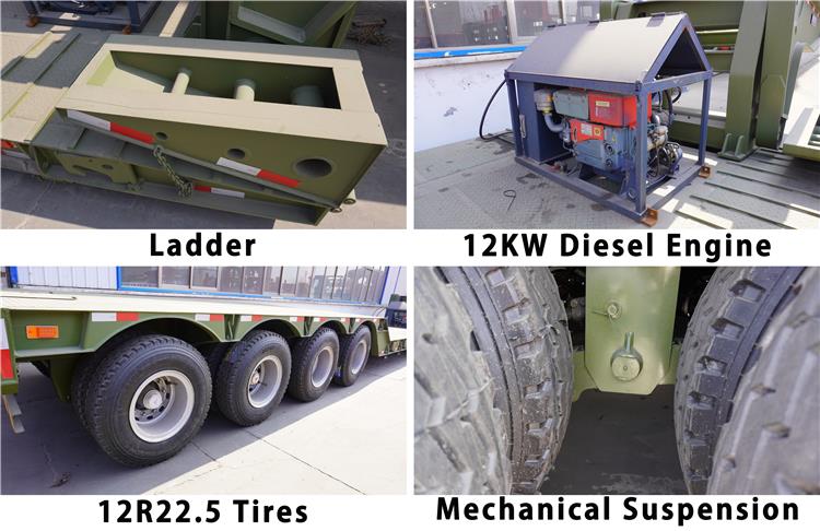 4 Axle 100 Ton Hydraulic Gooseneck Trailer for Sale In Trinidad and Tobago