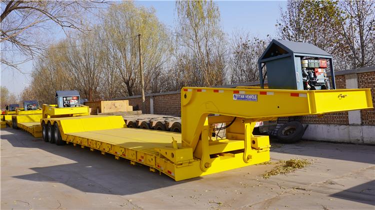 Tri Axle 80 Ton Lowboy Gooseneck Trailer for Sale Near Me