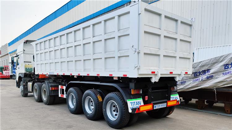 3 Axle Tractor Tipper Trailer for Sale Manufacturer In Tanzania