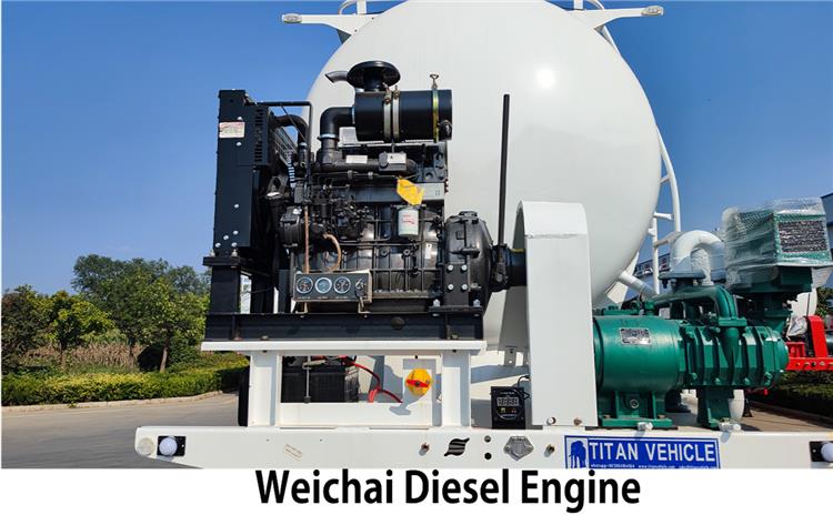 52 CBM Cement Bulker Trailer Price for Sale In Dominican