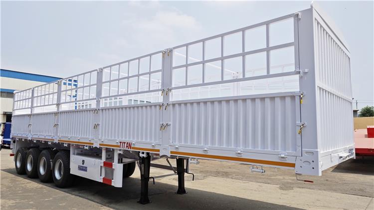 4 Axle 80 Ton Fence Cargo Semi Trailer for Sale in Zimbabwe