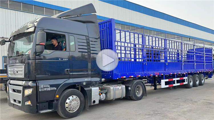 80 Ton Livestock Animal Transport Trailer for Sale In Djibouti