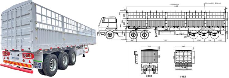 Tri Axle Stake Semi trailer for Sale In Ghana