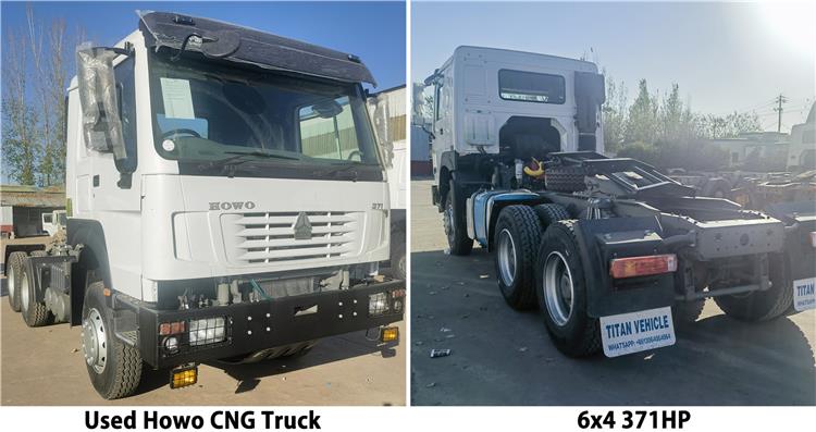 Used Howo CNG Truck Tractor Head 371 for Sale In Guyana