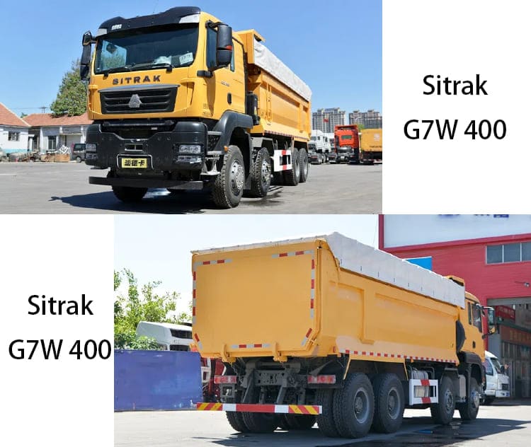 LHD Used Sitrak G7W 400 Howo 8x4 Dump Truck for Sale in Cameroon