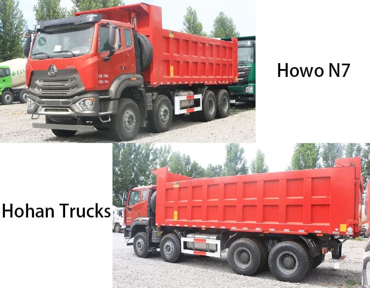 2nd Howo N7 Dump Truck 12 Wheels Hohan Trucks for Sale in Cameroon