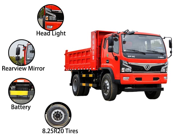 Dongfeng 4x2 Dump Truck Price for Sale in Tanzania