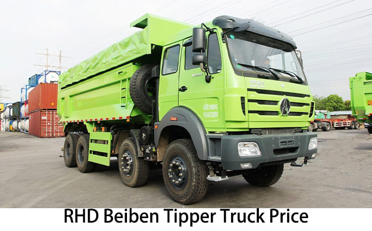 RHD Beiben Tipper Truck Price for Sale in Tanzania