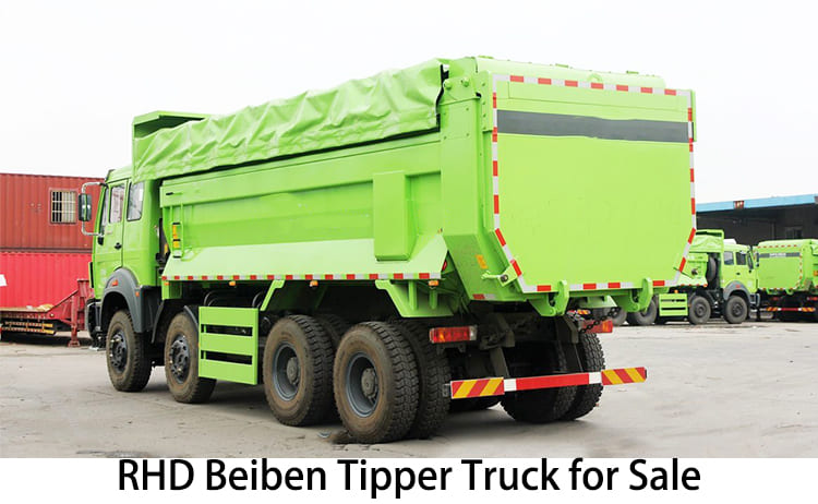 RHD Beiben Tipper Truck Price for Sale in Tanzania