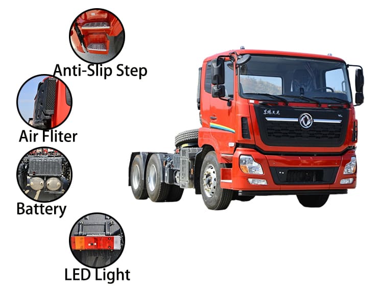 Truck Dongfeng 6x4 Tractor Head for Sale in Ghana