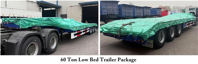 3 Axle 60 Ton Low Bed Trailer for Sale In Saudi Arabia