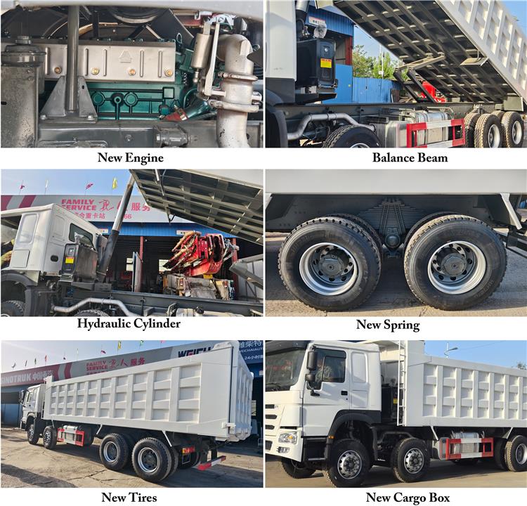 Used Howo 371 Dump Truck 8x4 for Sale In Angola