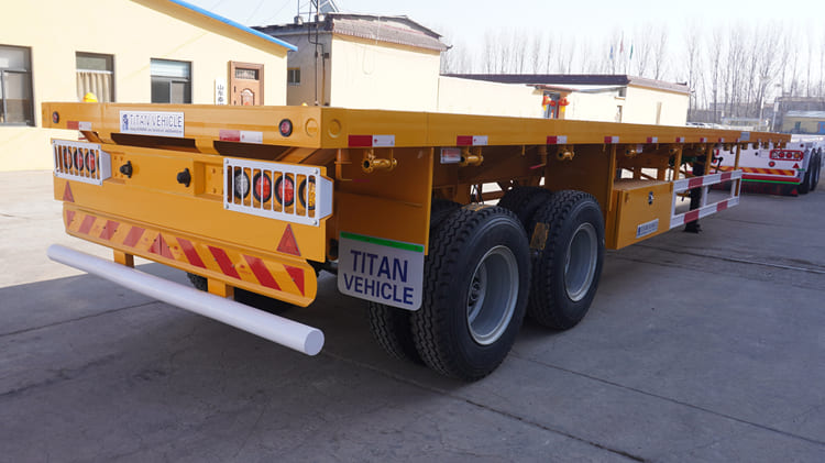 2 Axle Flatbed Semi Trailer for Sale in Tanzania