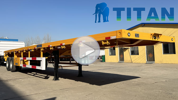 2 Axle Flatbed Semi Trailer for Sale in Tanzania