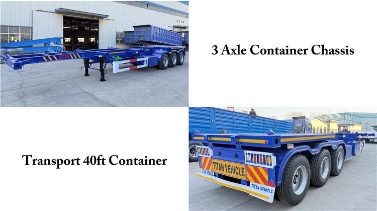 40 foot Shipping Container Chassis Trailer for Sale In Ghana